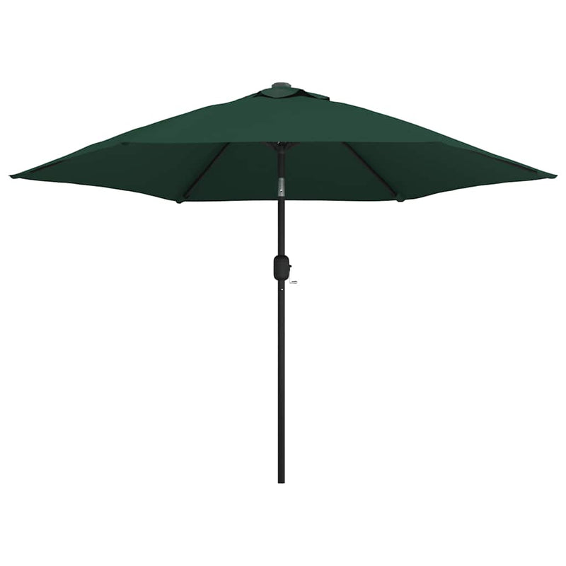LED Cantilever Garden Parasol 3 m Green