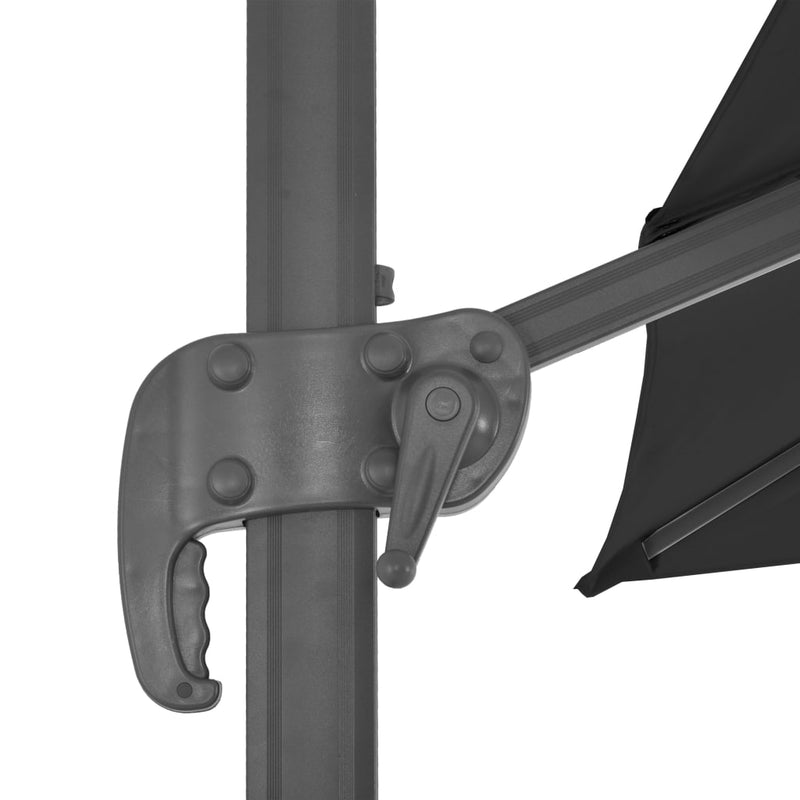 Garden Parasol with Portable Base Anthracite