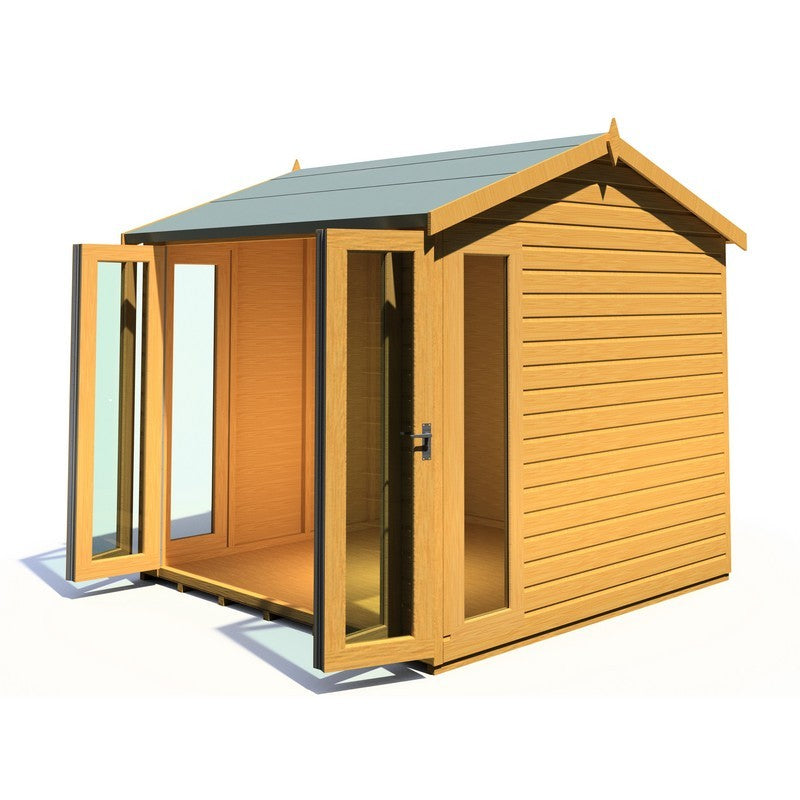 Shire Blenheim 7' 10" x 7' 10" Reverse Apex Summerhouse - Premium Dip Treated Shiplap