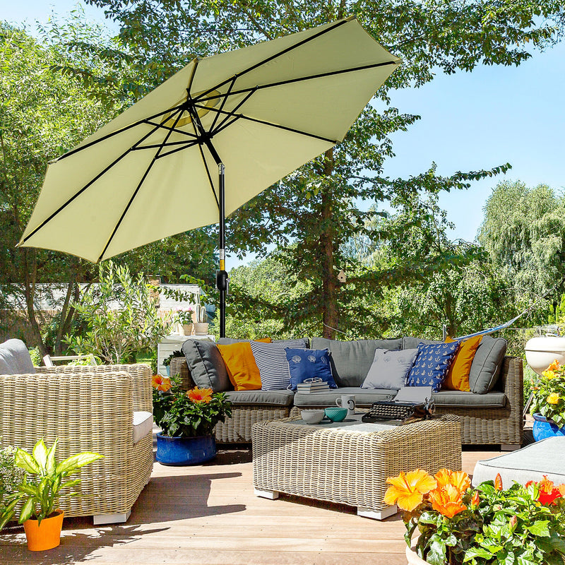3M Tilting Parasol Garden Umbrellas