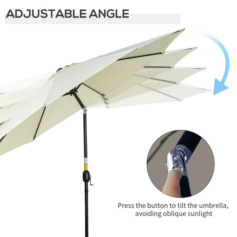 3M Tilting Parasol Garden Umbrellas