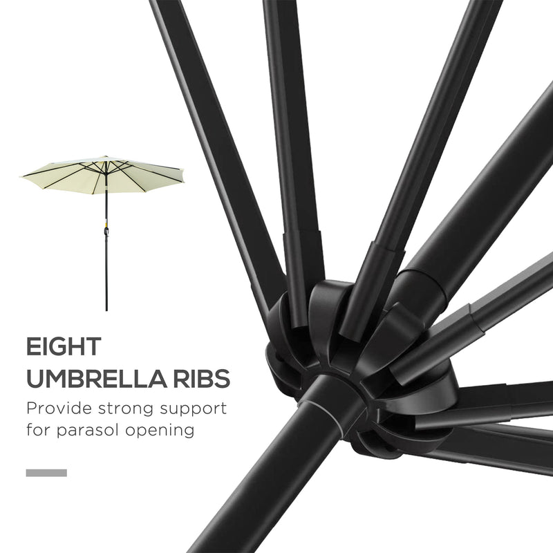 3M Tilting Parasol Garden Umbrellas